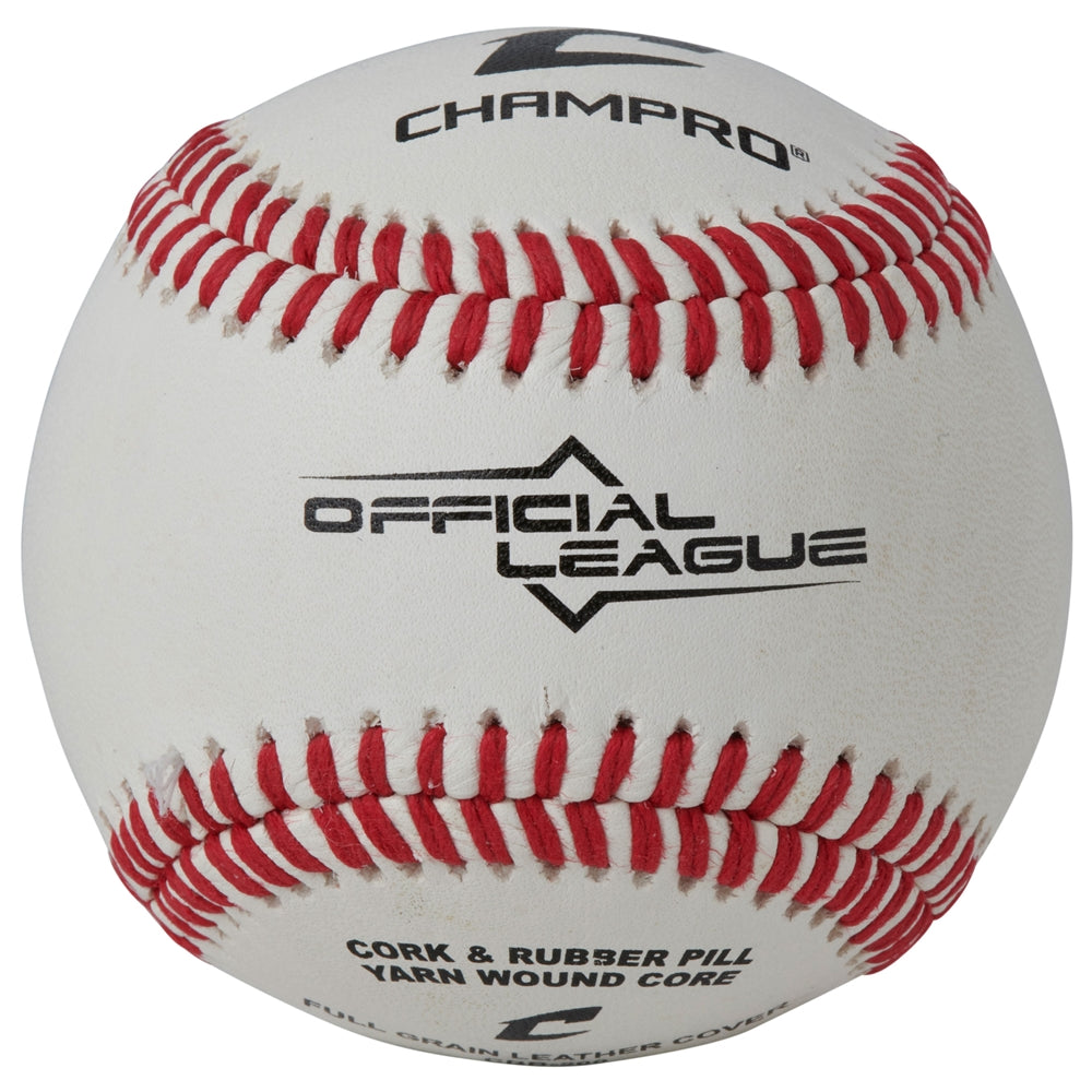 OFFICIAL LEAGUE FULL GRAIN LEATHER; 6-PACK - CBB2006