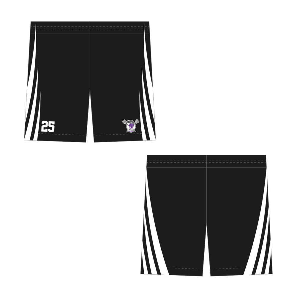 Waukee Lacrosse Pocketed Shorts - Black
