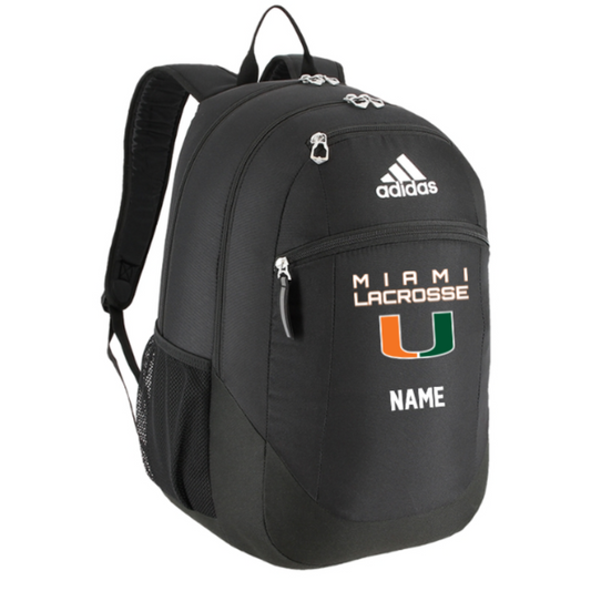 University of Miami Lacrosse (Womens) Adidas Striker II Team Backpack