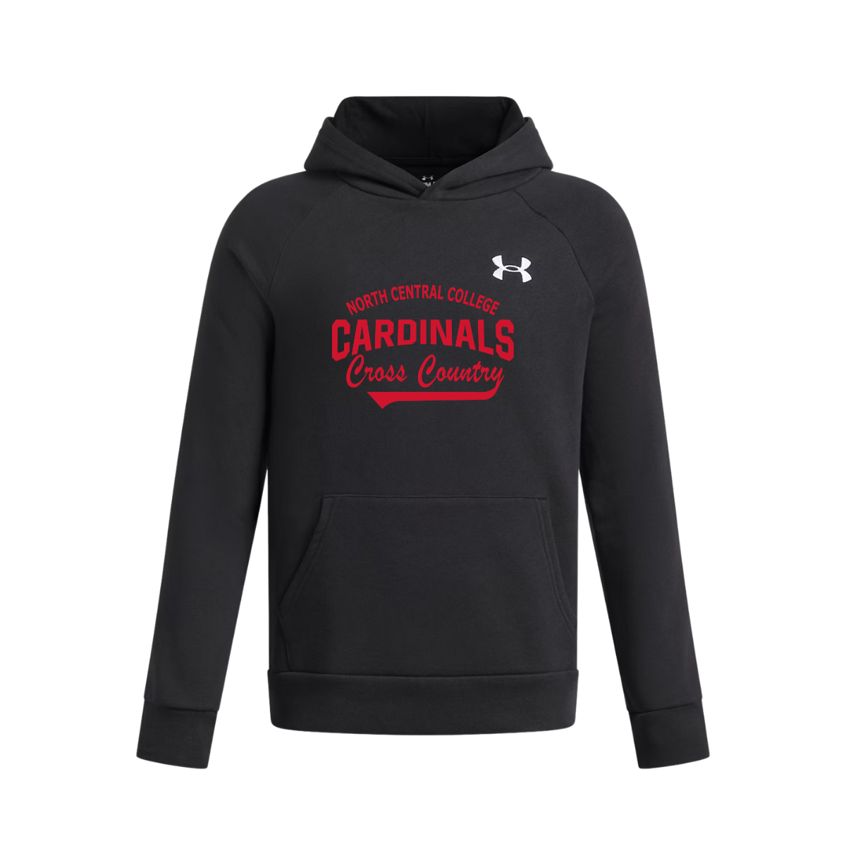 North Central College XC & TF | Men’s Rival Fleece Hoodie product mockup