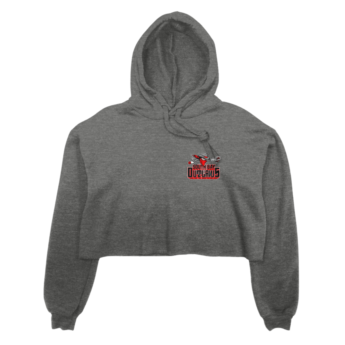 Women's South Bay Outlaws Bella + Canvas Cropped Hoodie