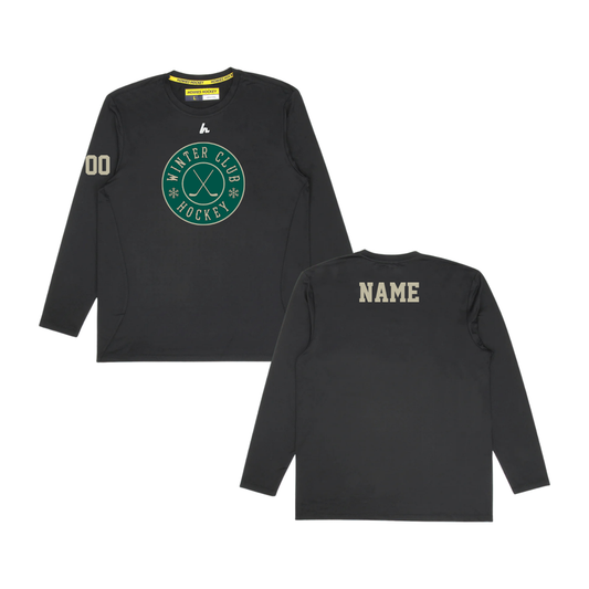 Team Performance Long Sleeve — Centered Logo approved Winter Club mockup 1