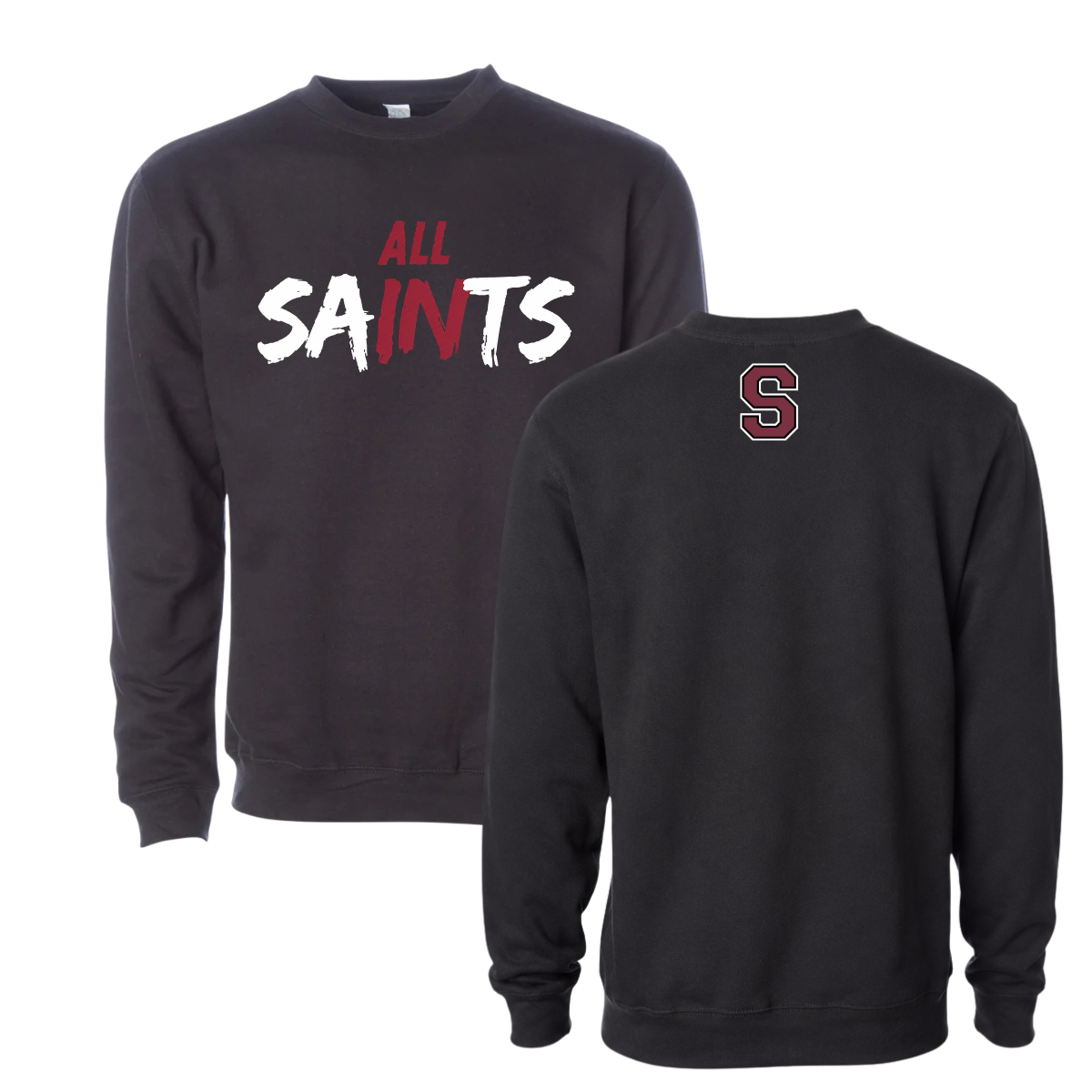 All Saints Crewneck Sweatshirt — Youth Black