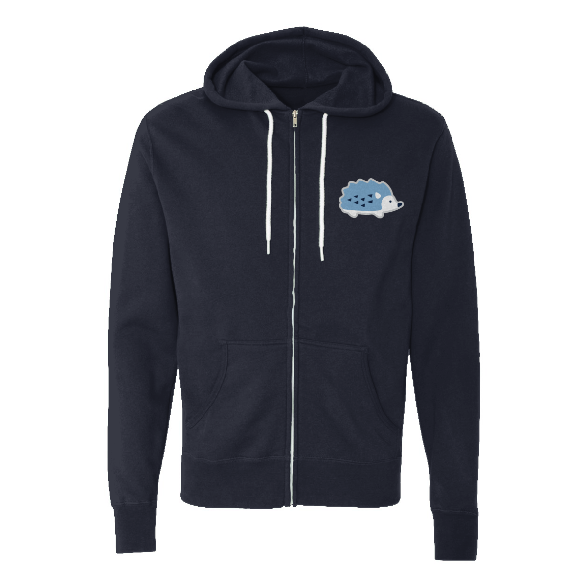 Adult Hedgehogs Lightweight Full Zip Hoodie