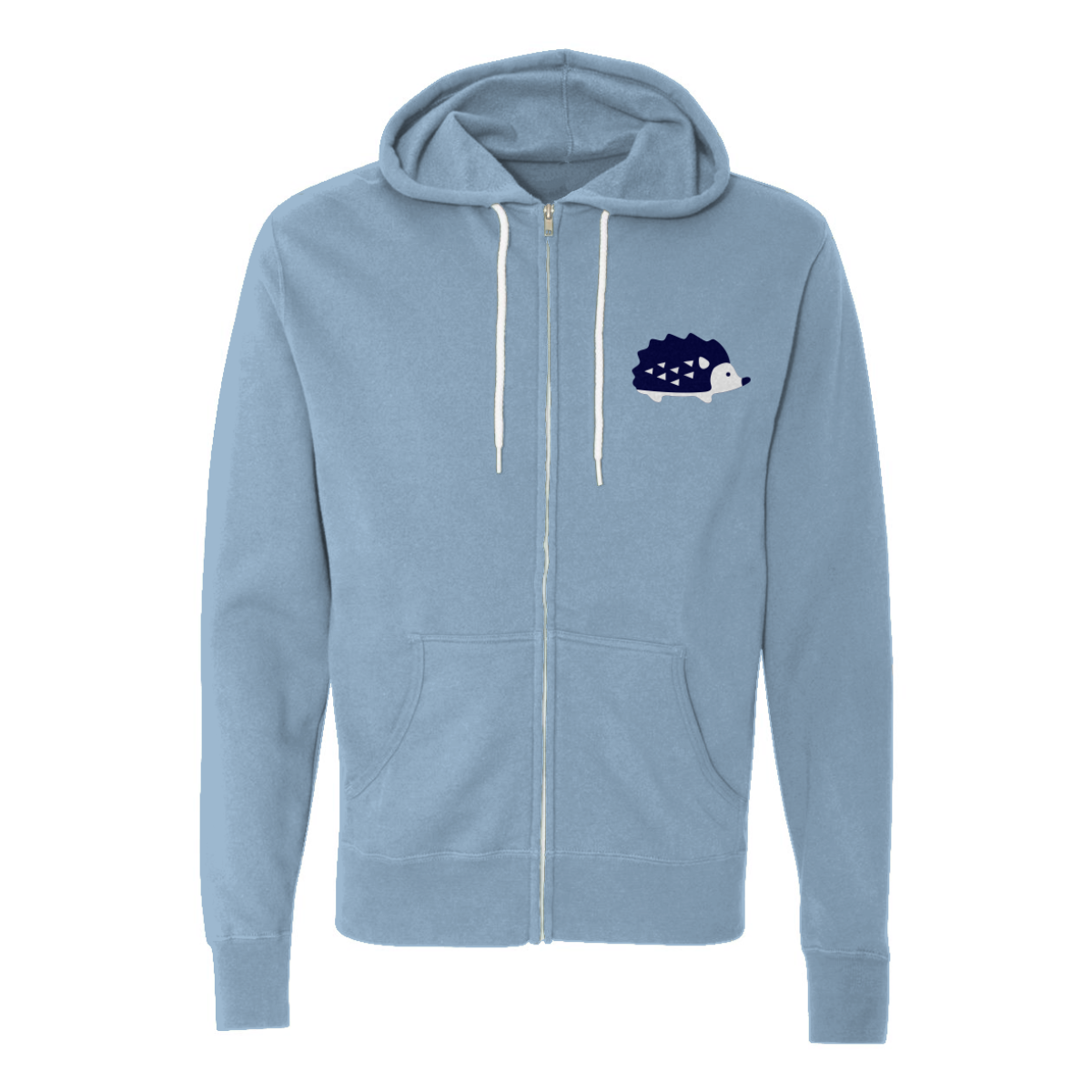 Adult Hedgehogs Lightweight Full Zip Hoodie