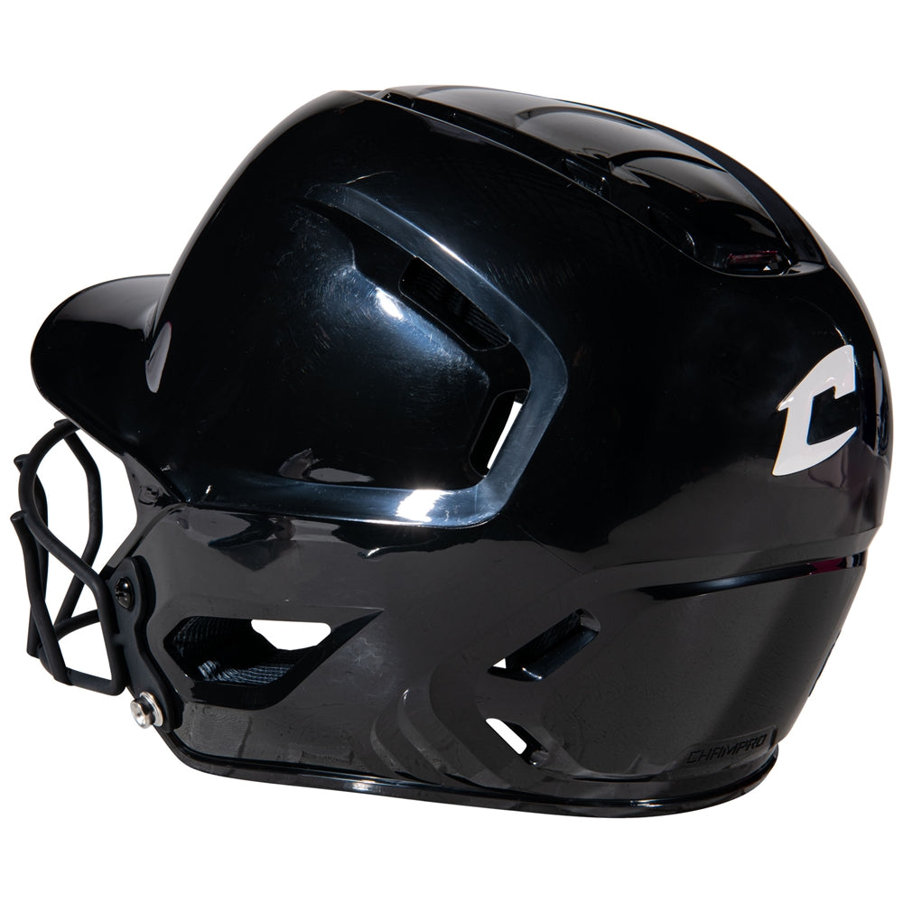 HXE FASTPITCH UNCOATED BATTING HELMET - HXEFPSBL