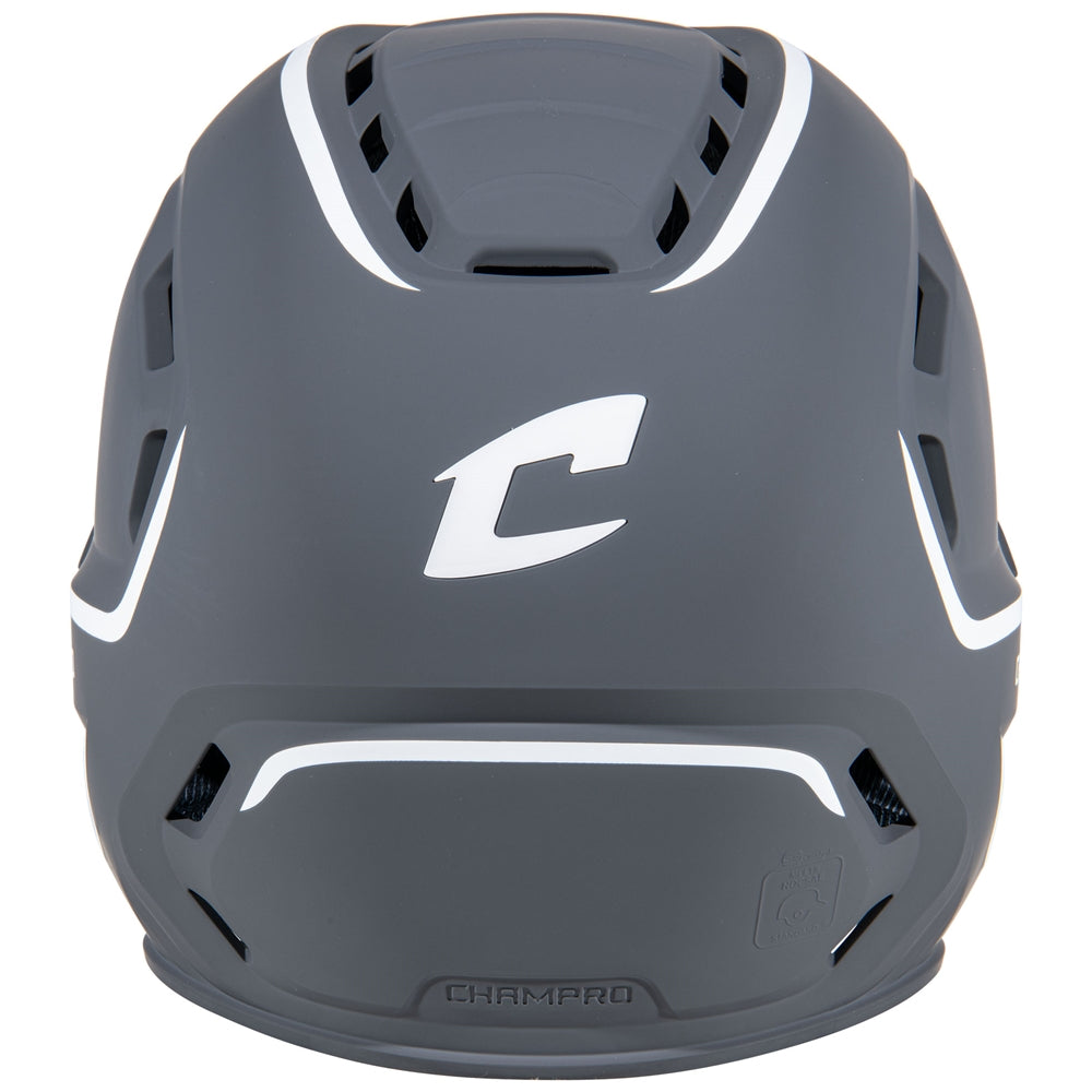 HXE TWO-TONE MATTE BATTING HELMET W/JAW GUARD - HXEM2JGGHL