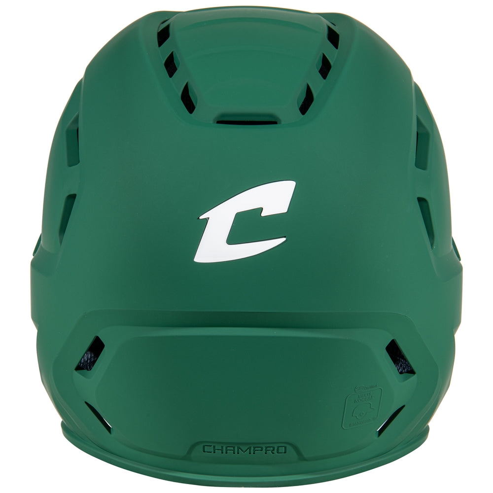 HXE MATTE BATTING HELMET W/JAW GUARD - HXEMJGFGL