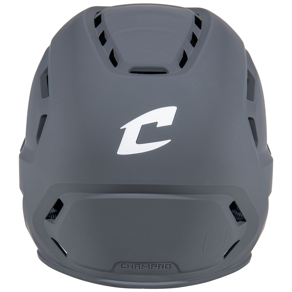 HXE MATTE BATTING HELMET W/JAW GUARD - HXEMJGGHL
