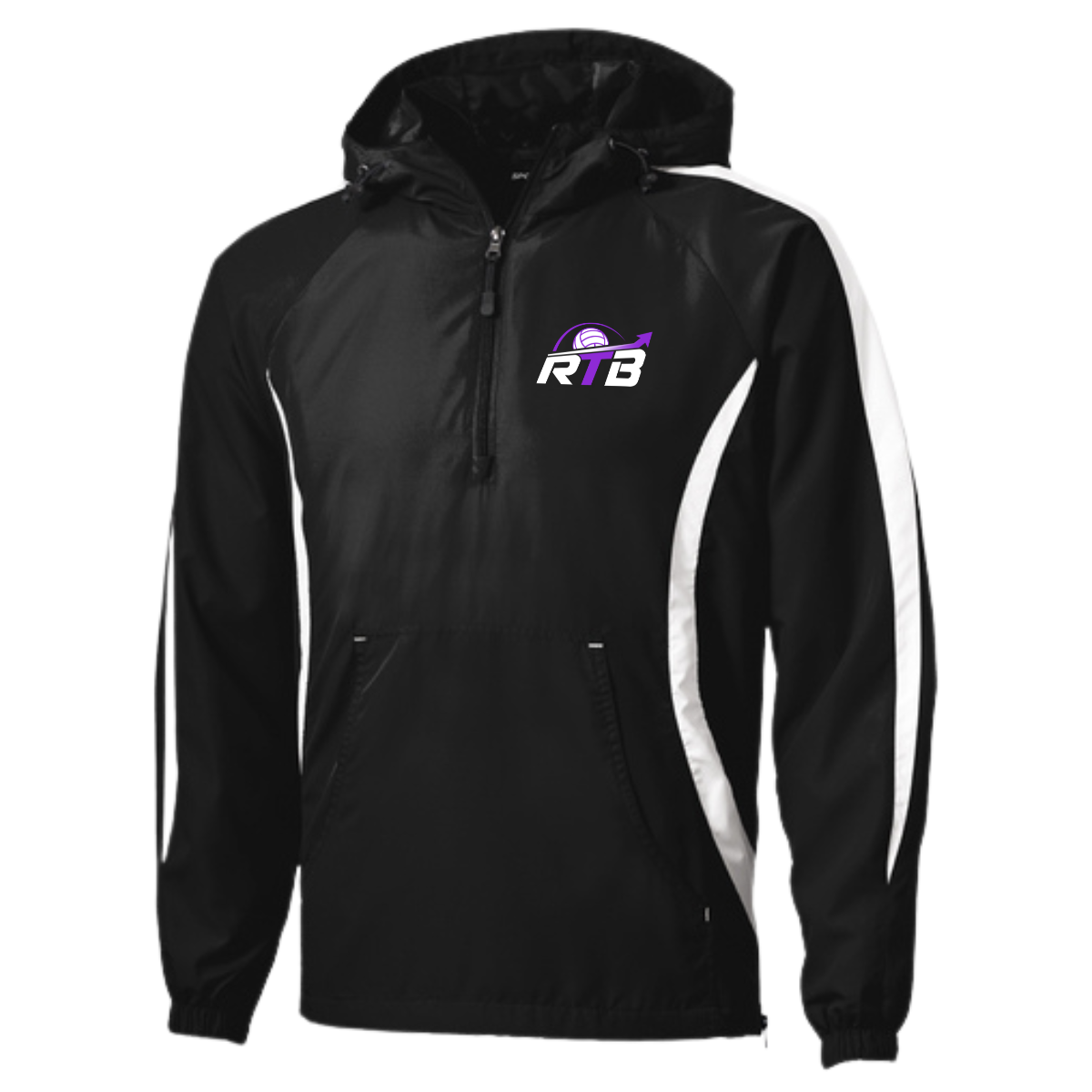 Adult RTB Volleyball Sport Tek Colorblock Raglan Anorak