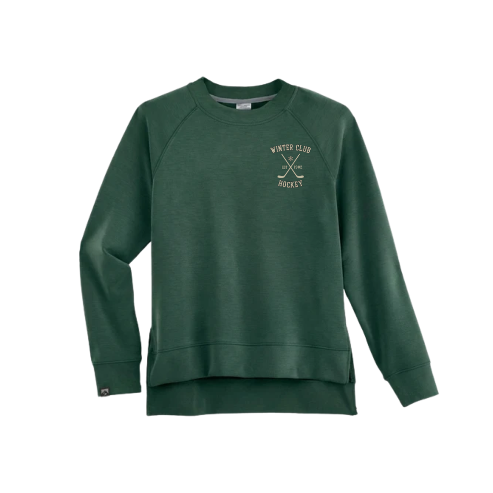 Winter Club Women's Comfort Zone Crew – Spruce approved product mockup
