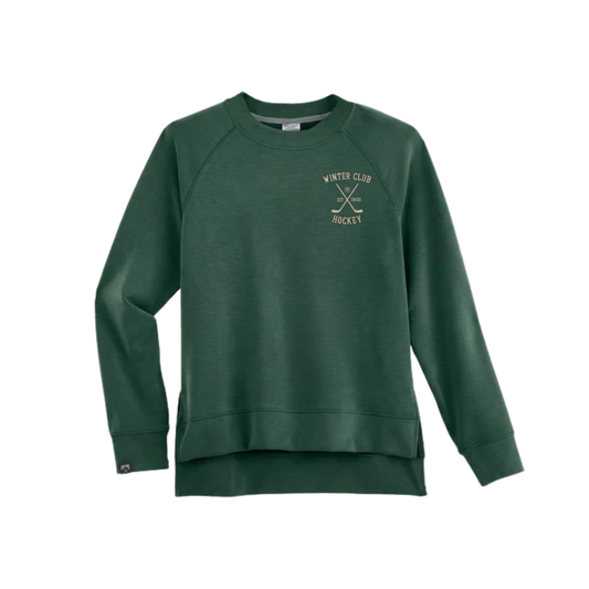 Winter Club Women's Comfort Zone Crew – Spruce approved product mockup