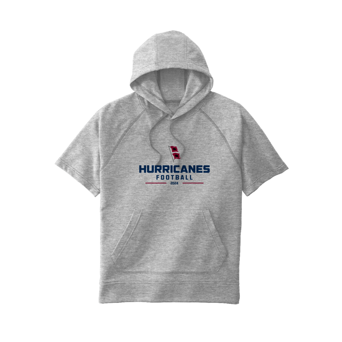 Adult Liberty Football Tri-Blend Fleece S/S Hooded Pullover