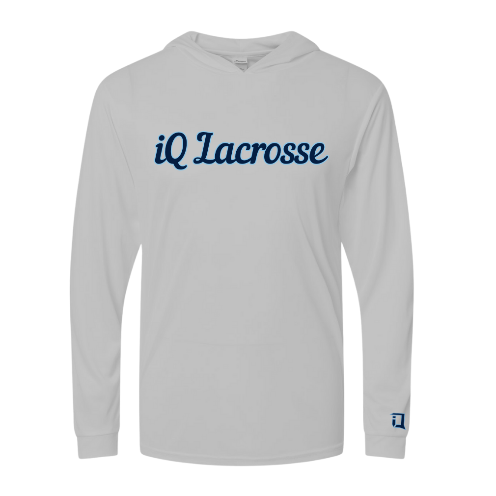 Performance Hooded LS A (Navy Logo)