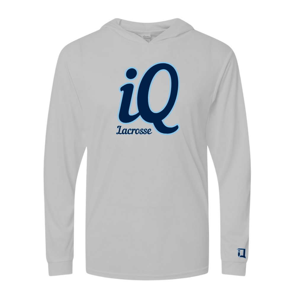 Performance Hooded LS B (Navy Logo)
