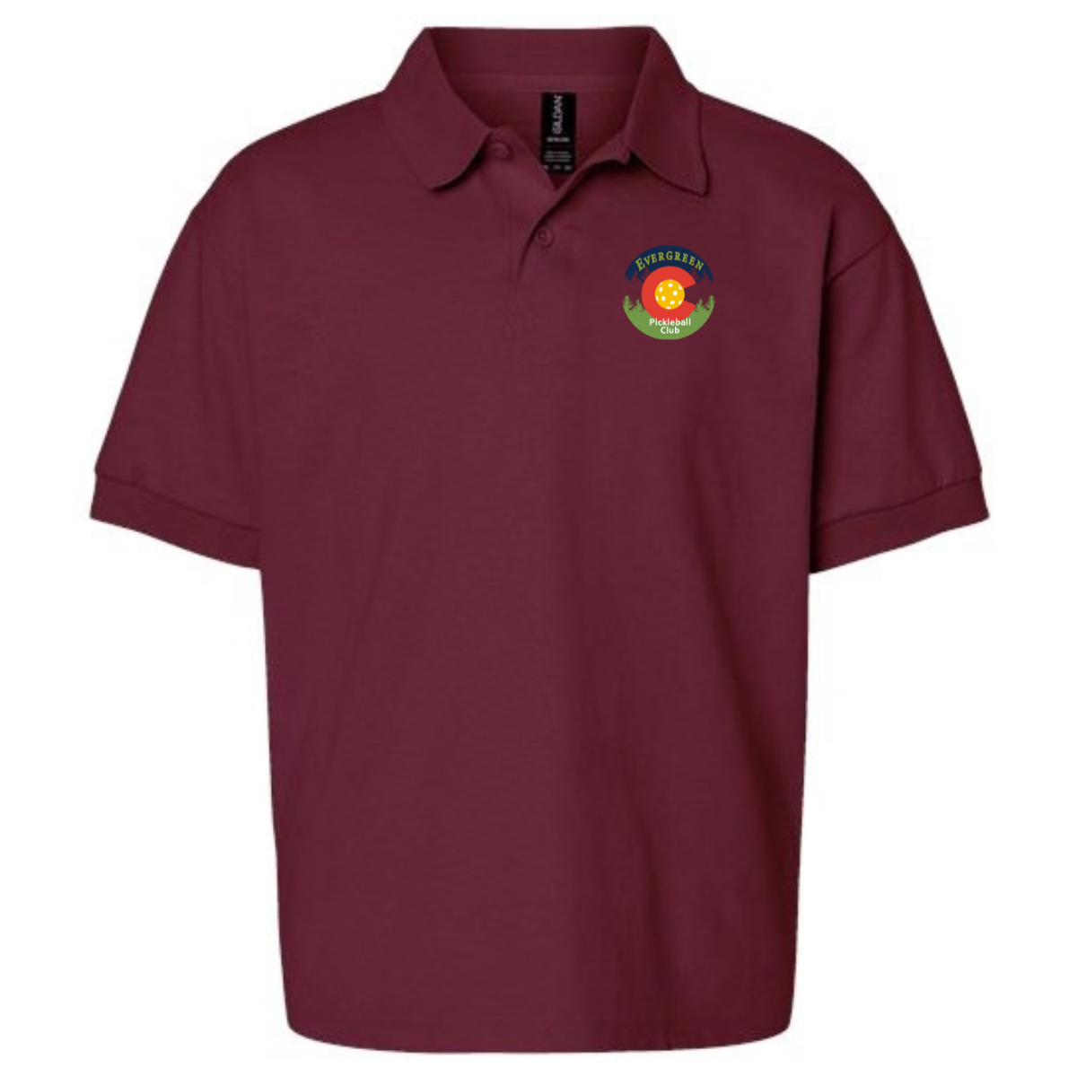 Adult Evergreen Pickleball Gildan Dryblend Polo