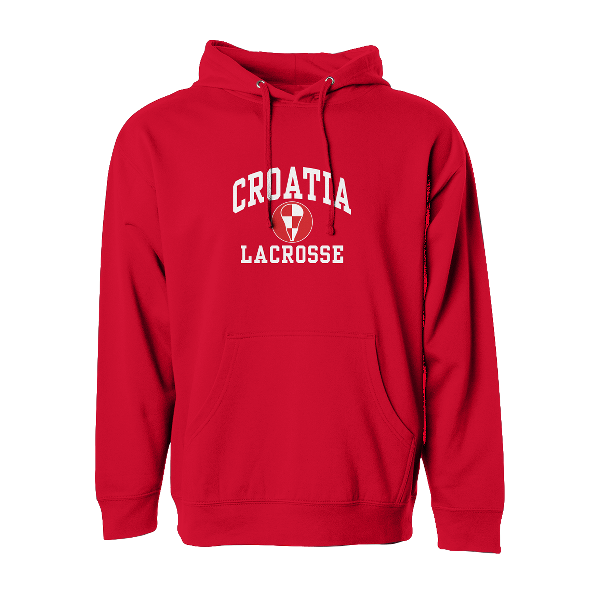 Adult Croatia Lacrosse Midweight Pullover Hoodie