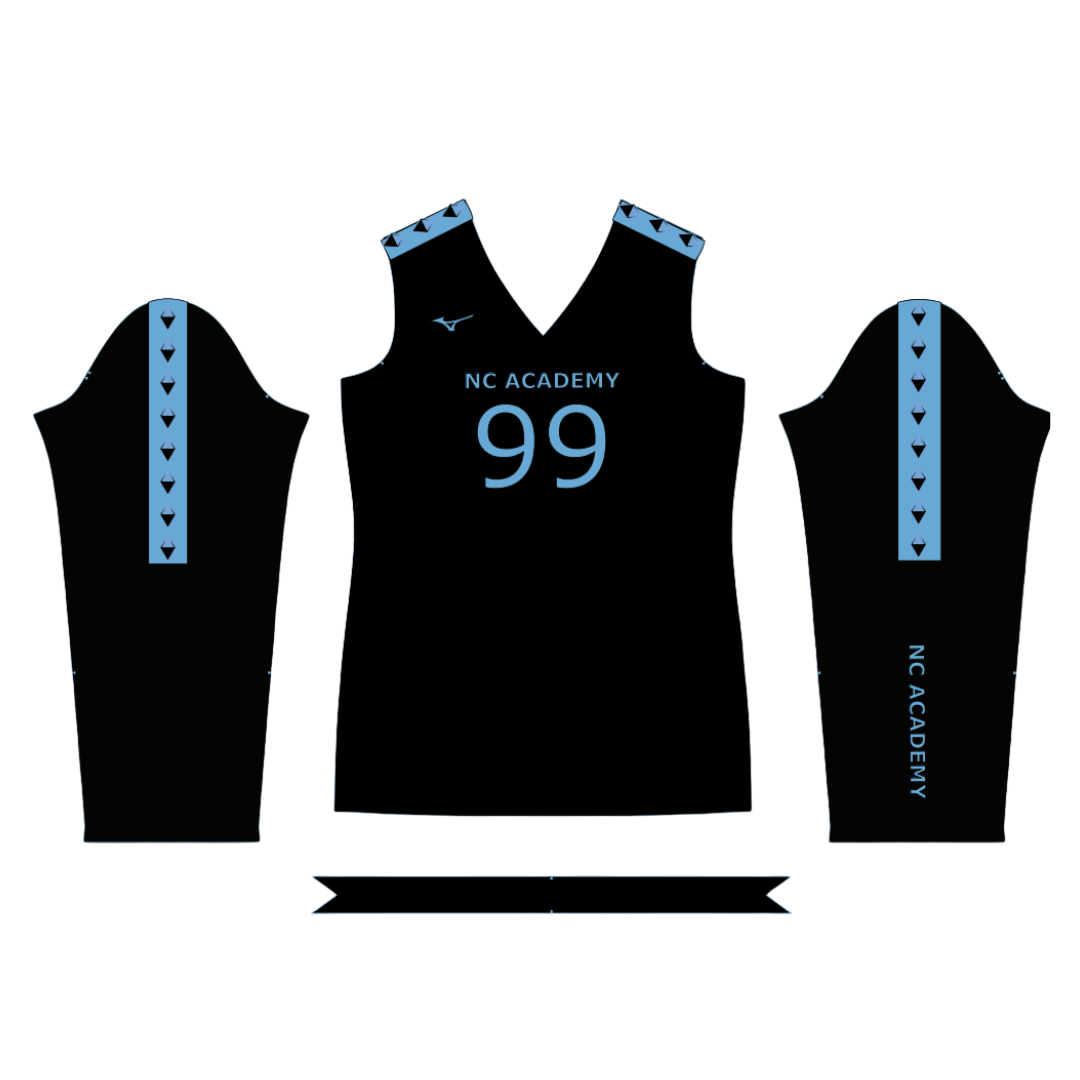 NC Academy Mizuno Long Sleeve Team Jersey - Black