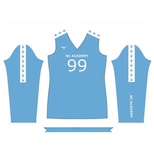 NC Academy Mizuno Long Sleeve Team Jersey - Blue