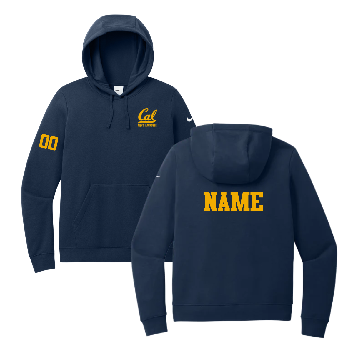 Women's Cal Men's Lacrosse Nike Club Fleece Hoodie