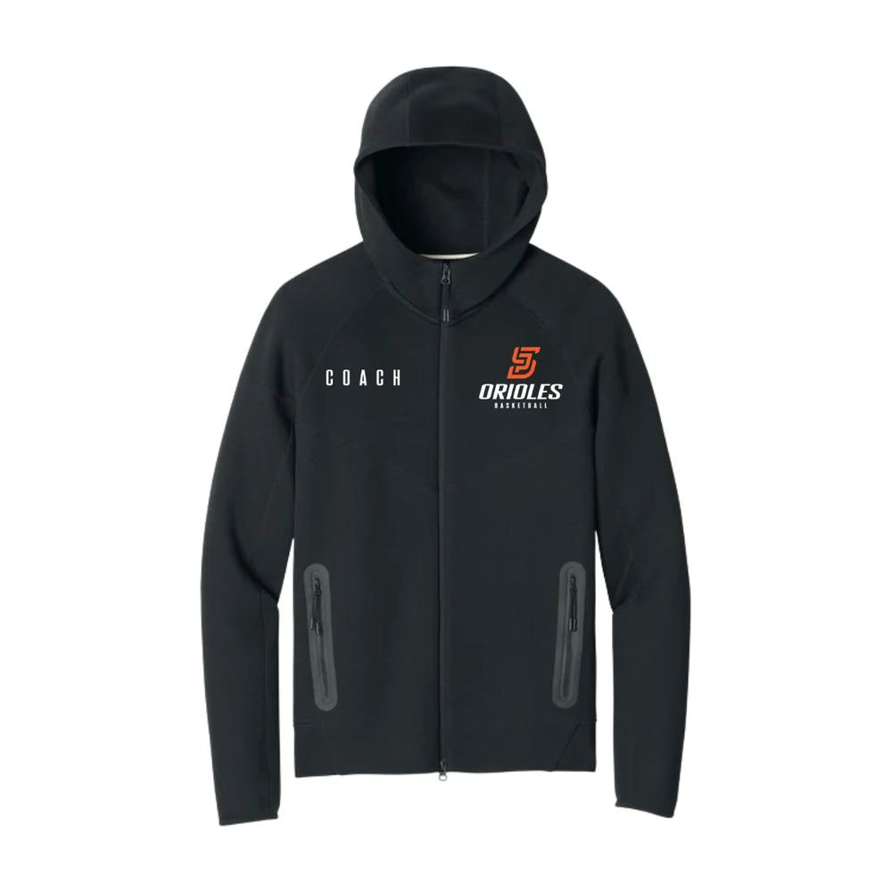 Nike Tech Fleece Full-Zip Hoodie with SLP Orioles Basketball embroidery
