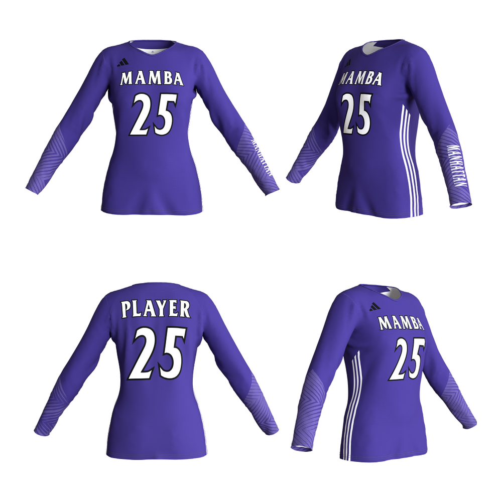 Manhattan Mamba – 15 Black Purple Long Sleeve Jersey