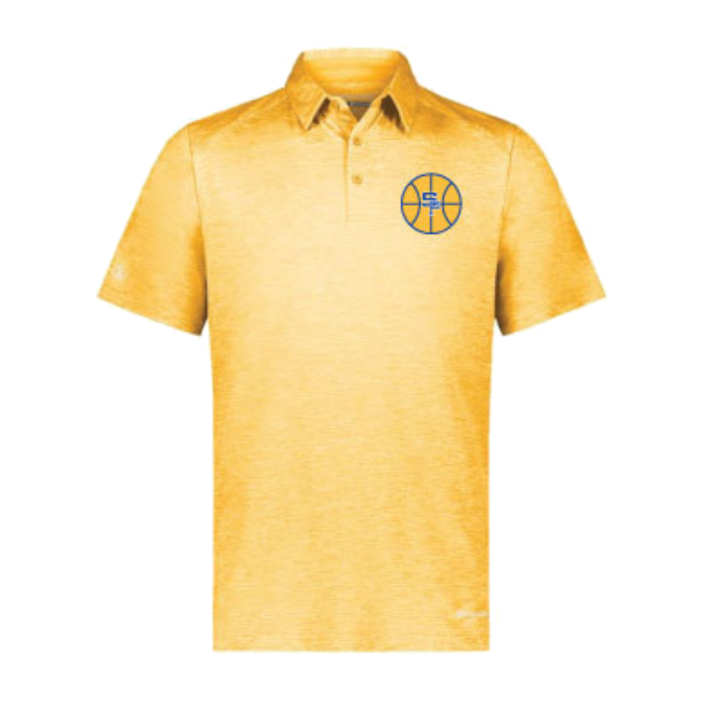 St. Paul's Basketball Holloway Electrify CoolCore Polo – Gold Heather approved mockup