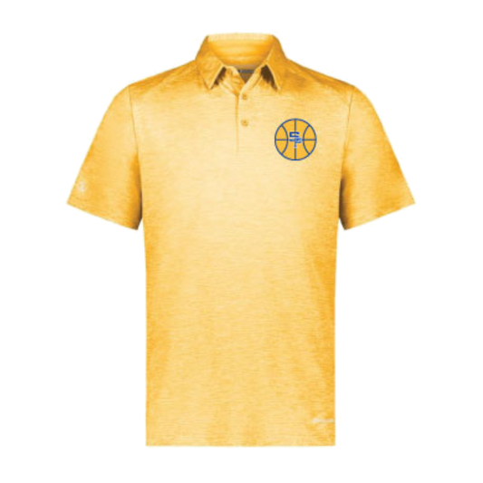 St. Paul's Basketball Holloway Electrify CoolCore Polo – Gold Heather approved mockup