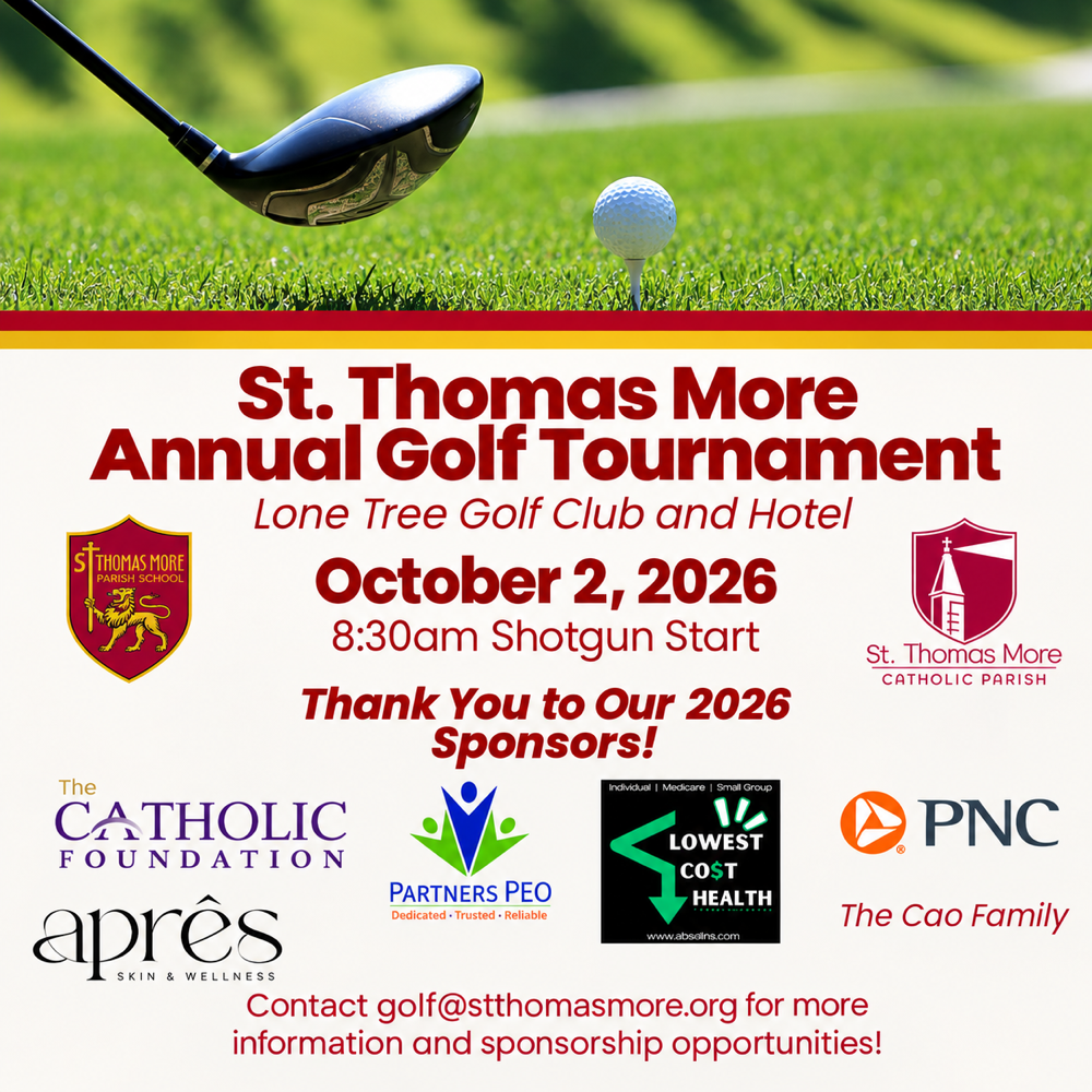 St. Thomas More Annual Golf Tournament — October 2, 2026