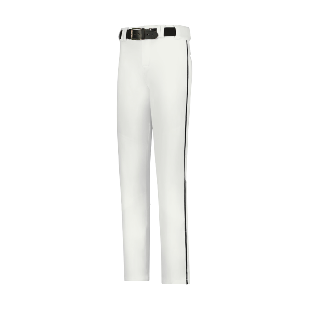 Alleson Athletic Crush Open Bottom Baseball Pant With Braid - Adult - White/Black product image