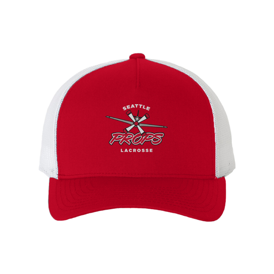 Seattle Props Lacrosse Yupoong Five-Panel Retro Trucker Cap