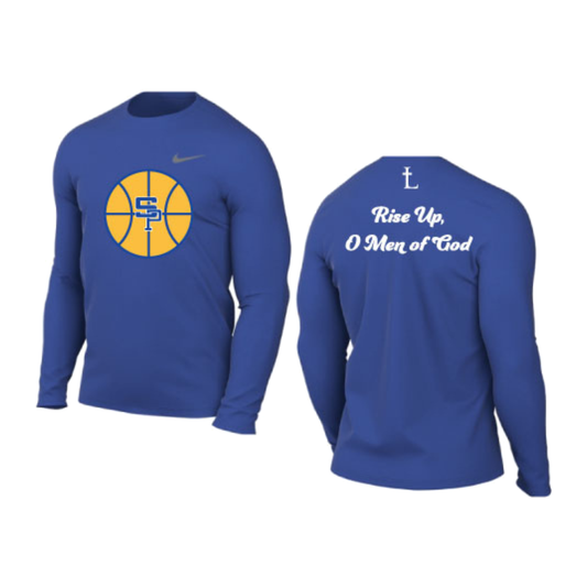 St. Paul's Basketball Nike Team Legend Long Sleeve Crew – Royal approved mockup
