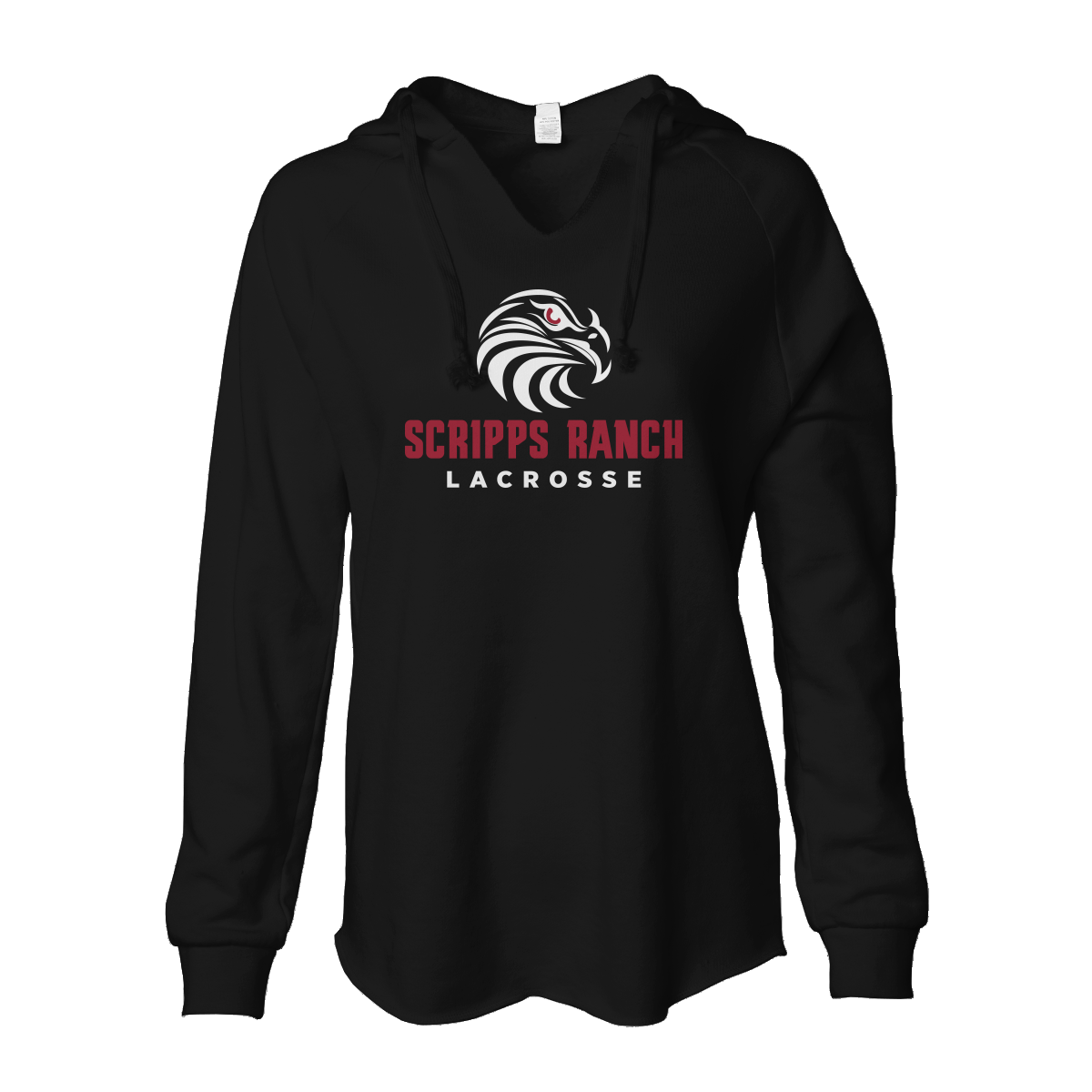 Womens SRLax Lighweight Wave Wash Hoodie