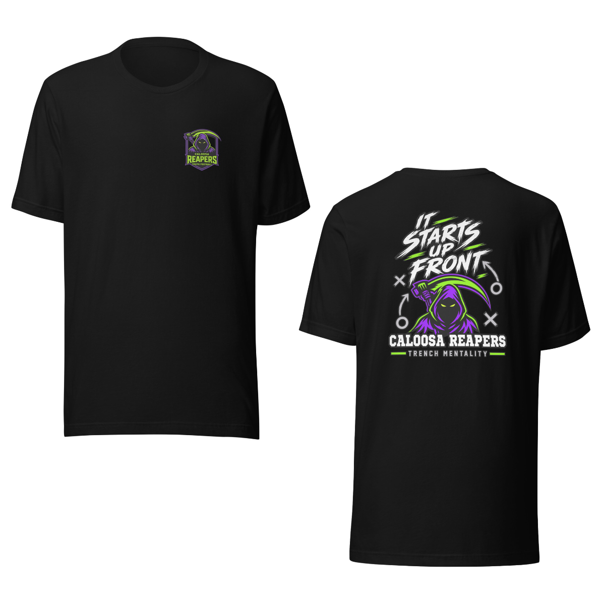 Adult Caloosa Reapers Football Cotton Jersey T-Shirt