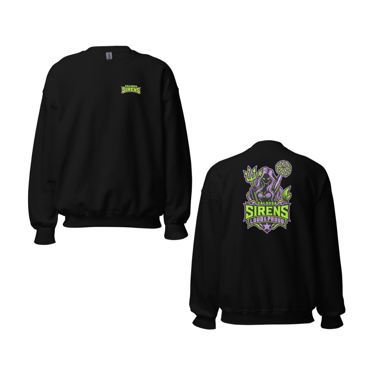 Adult Caloosa Sirens Football Gildan Crewneck Sweatshirt