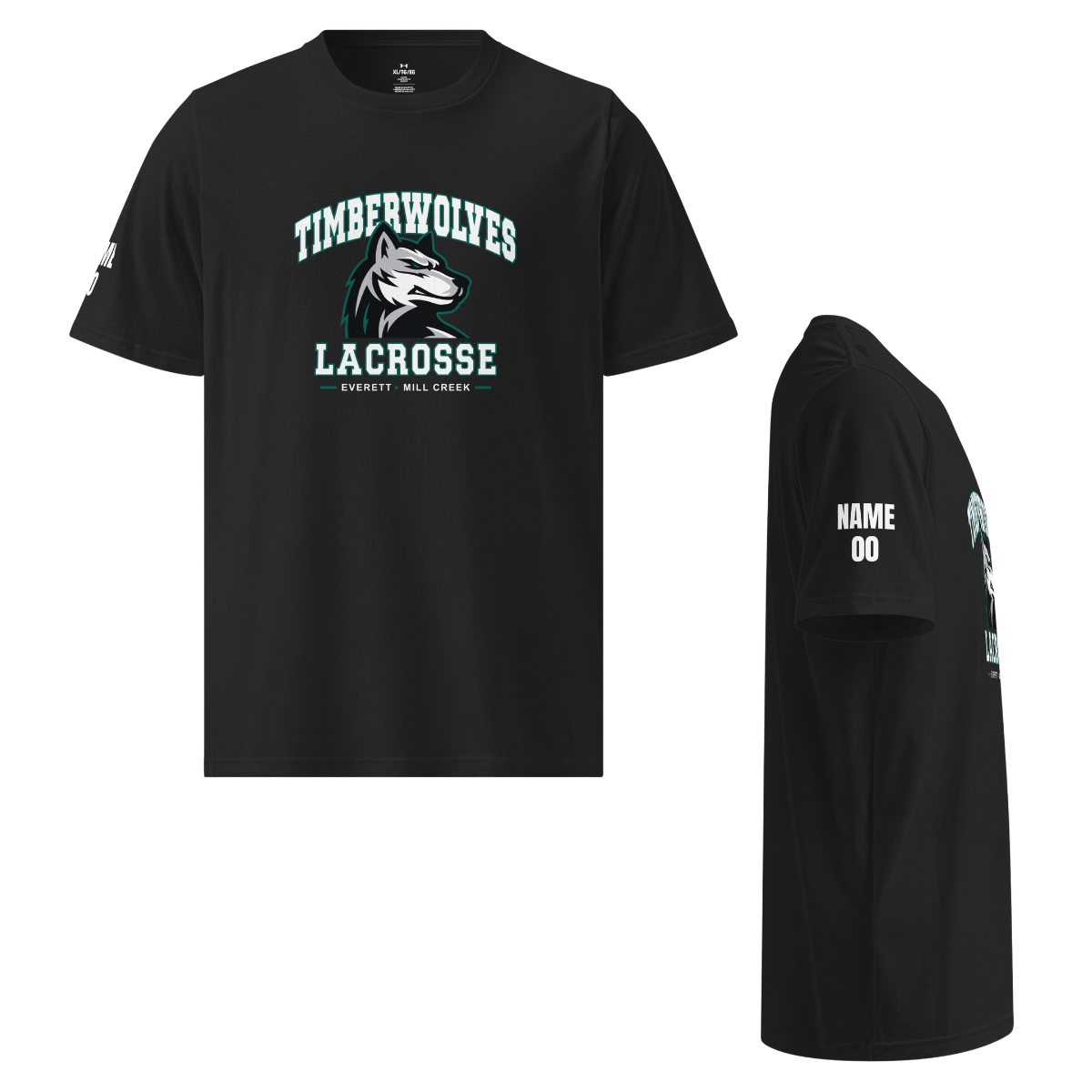 Personalized - Adult Everett Timberwolves Under Armour Athletic T-Shirt