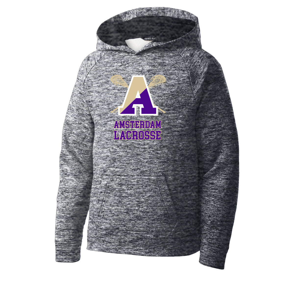 Youth Amsterdam Lacrosse Sport-Tek Electric Heather Hoodie
