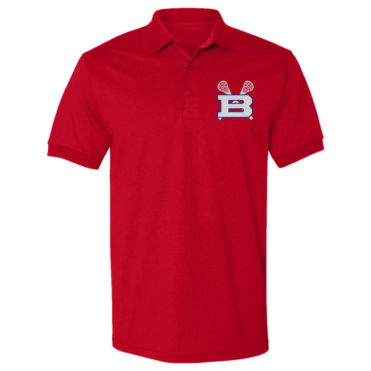 Adult Bartlett HS Lacrosse Gildan Dryblend Polo