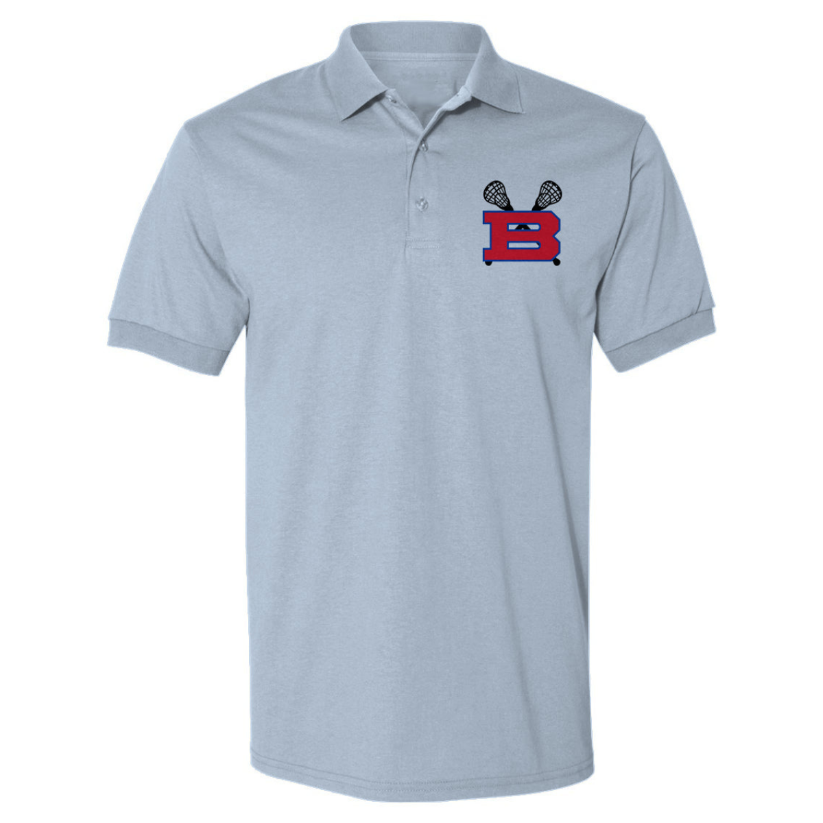 Adult Bartlett HS Lacrosse Gildan Dryblend Polo