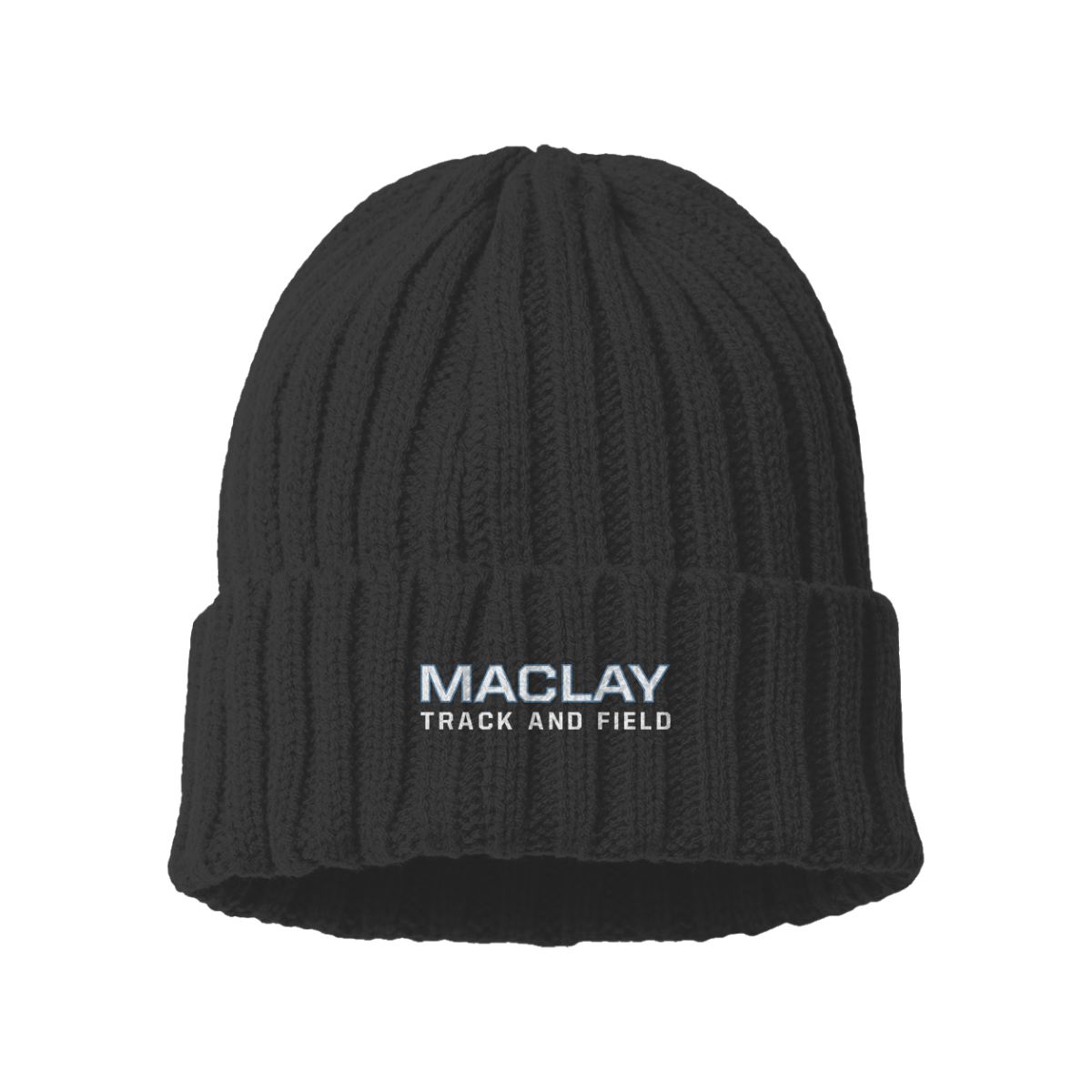 Maclay Track & Field  Atlantis Headwear Cable Knit Cuffed Beanie