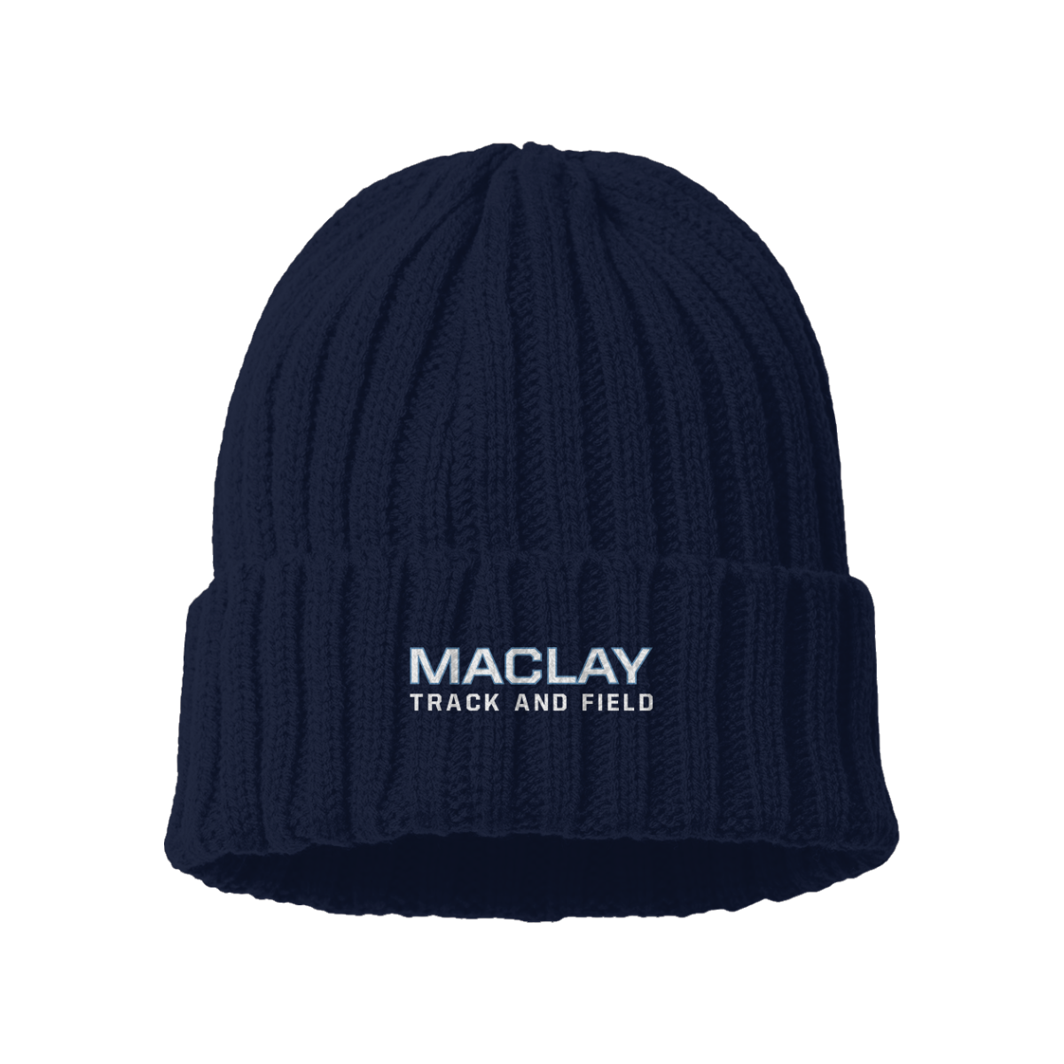Maclay Track & Field  Atlantis Headwear Cable Knit Cuffed Beanie