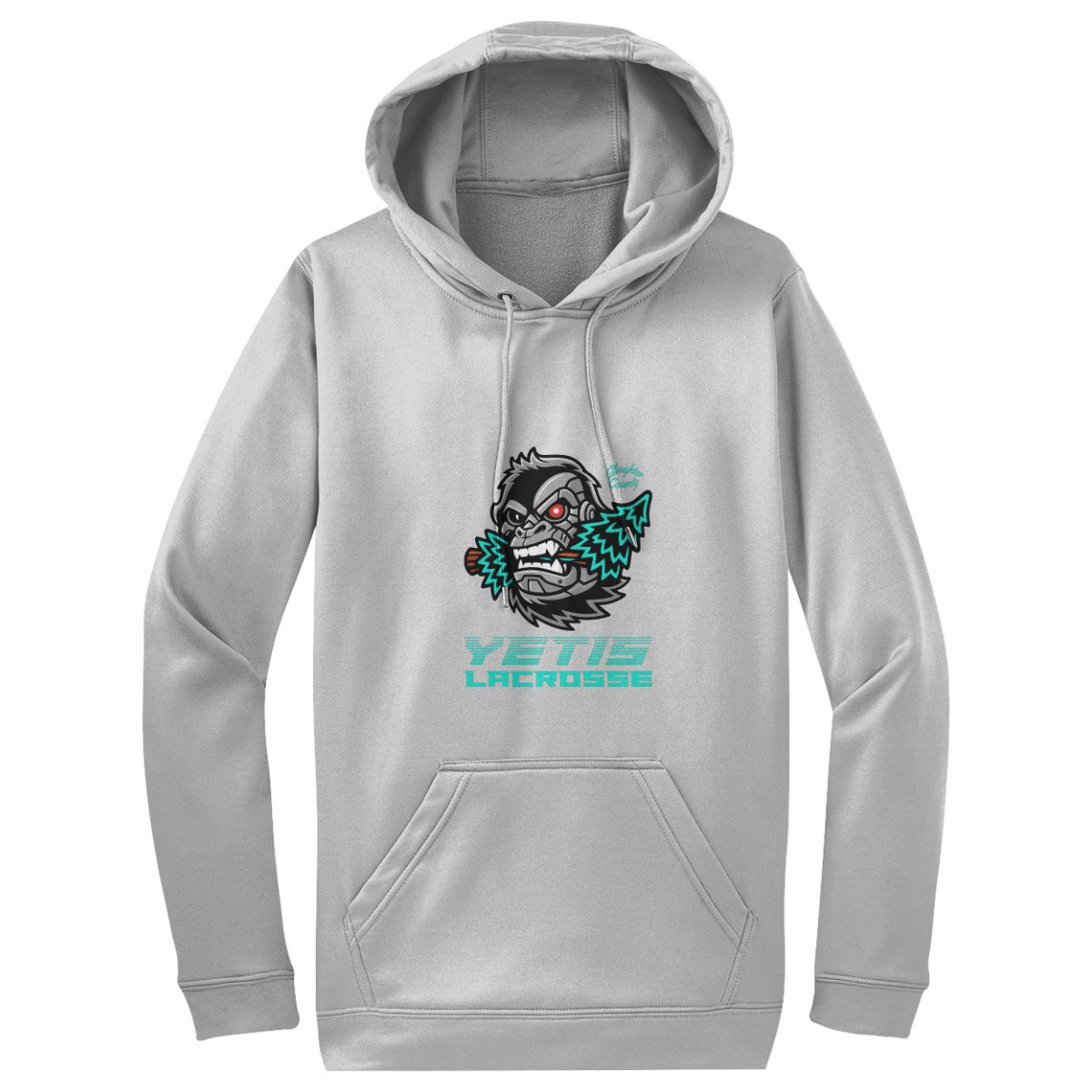Adult Slaughter County Yetis Lacrosse Sport-Tek Sport-Wick Fleece Hoodie
