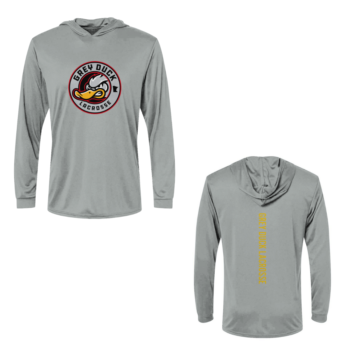Adult Grey Duck Lacrosse Paragon Bahama Sun Hoodie