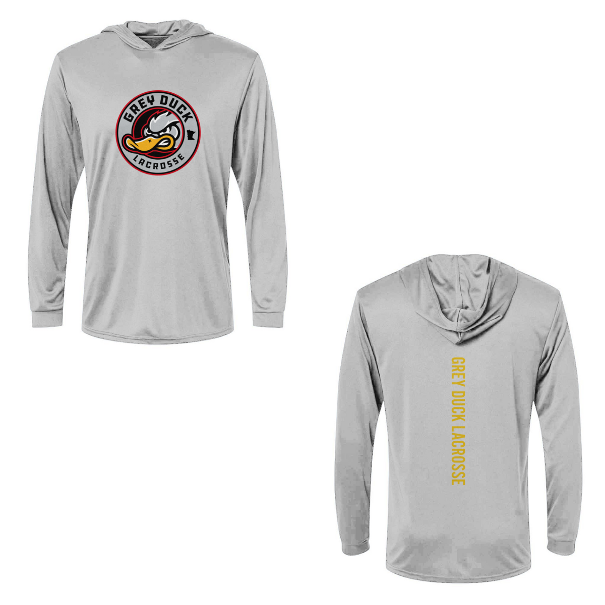 Adult Grey Duck Lacrosse Paragon Bahama Sun Hoodie