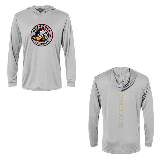 Adult Grey Duck Lacrosse Paragon Bahama Sun Hoodie