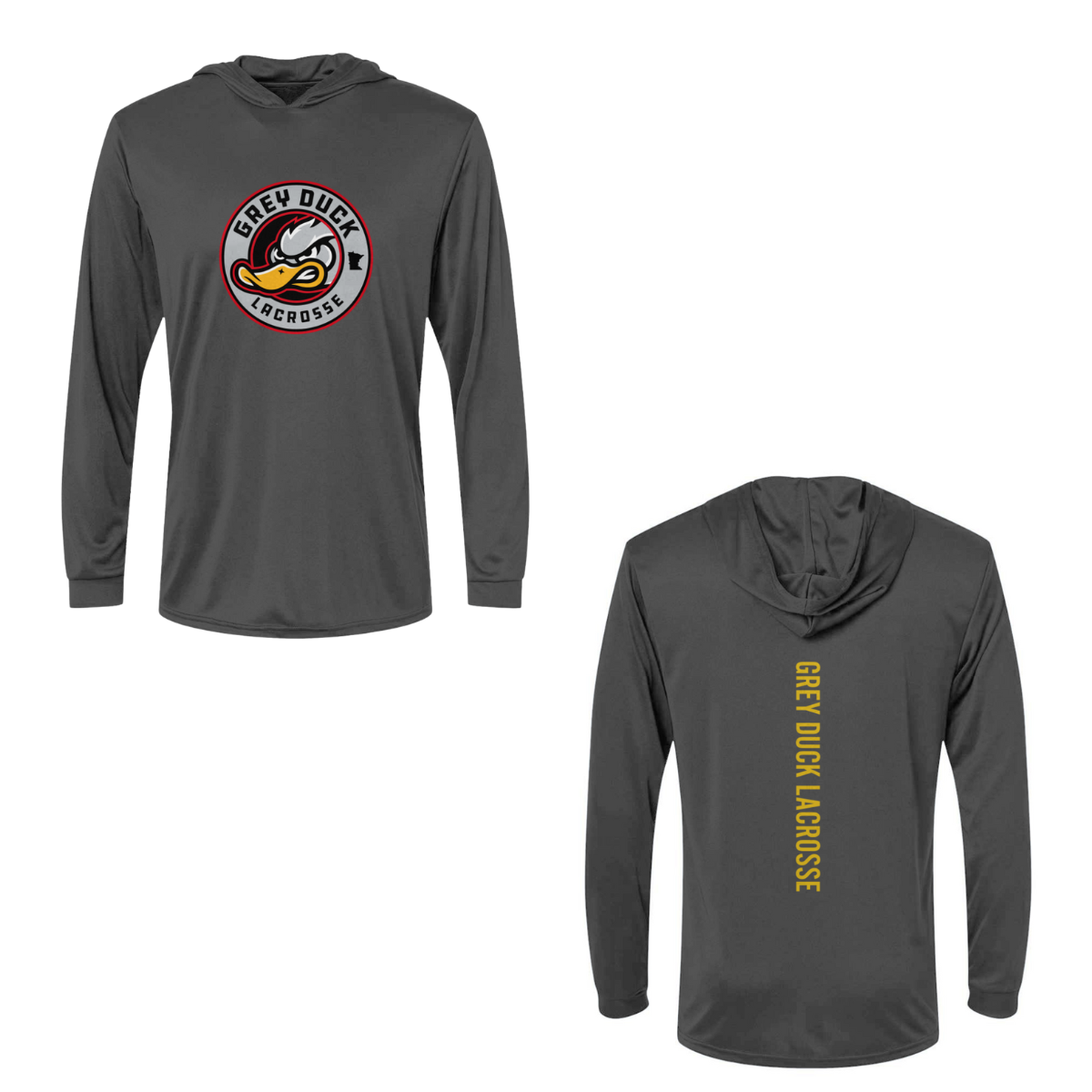 Adult Grey Duck Lacrosse Paragon Bahama Sun Hoodie