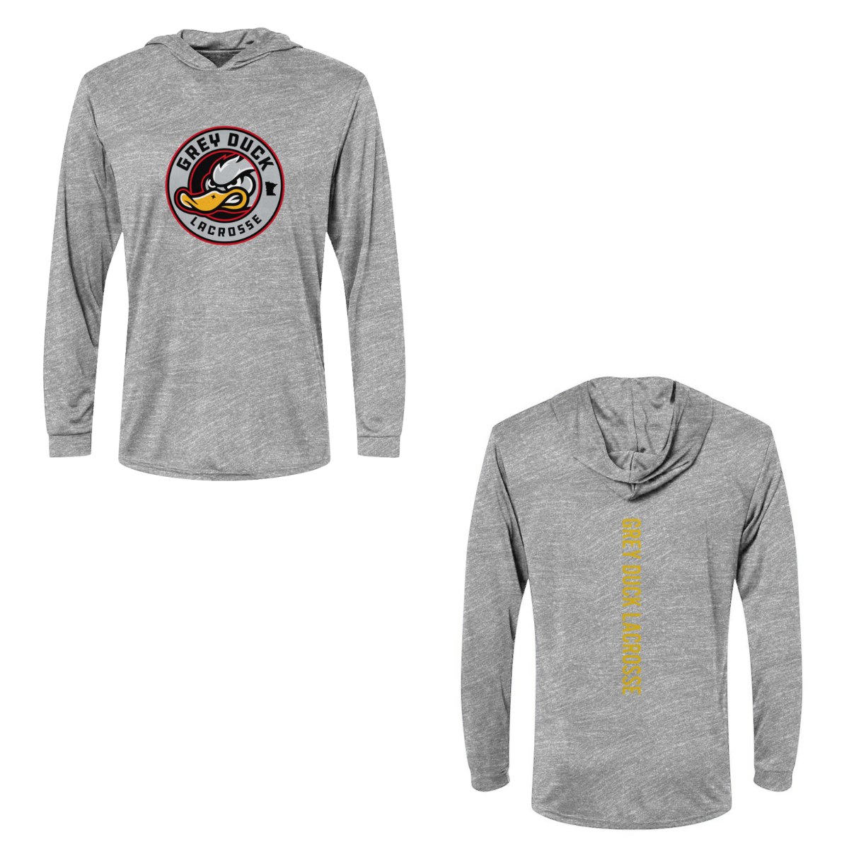 Adult Grey Duck Lacrosse Paragon Bahama Sun Hoodie