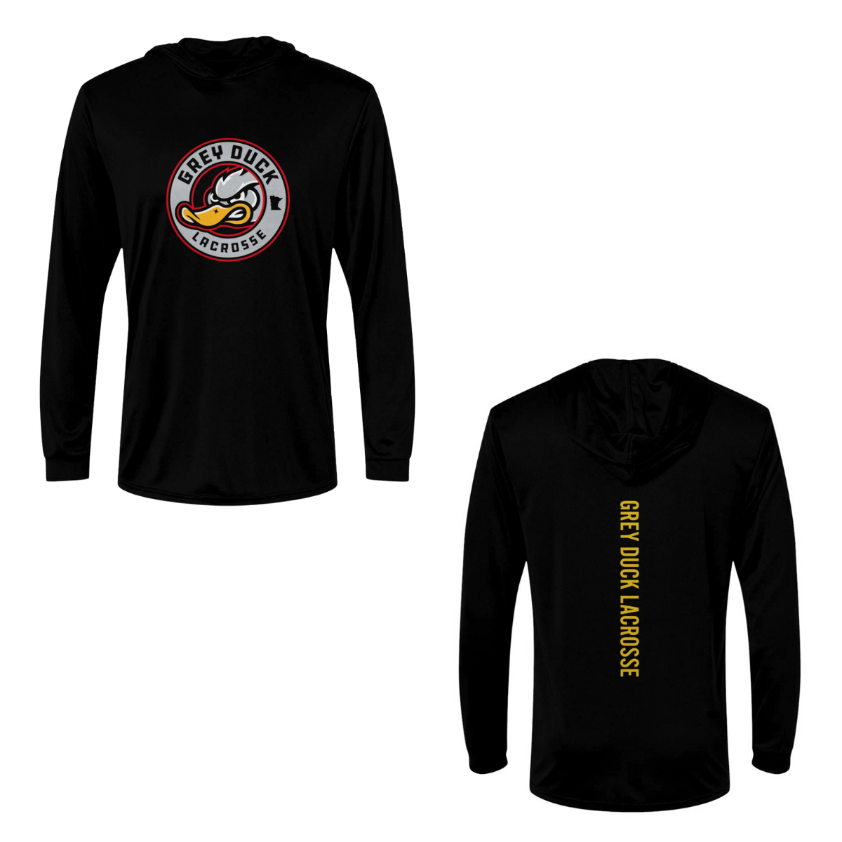 Adult Grey Duck Lacrosse Paragon Bahama Sun Hoodie