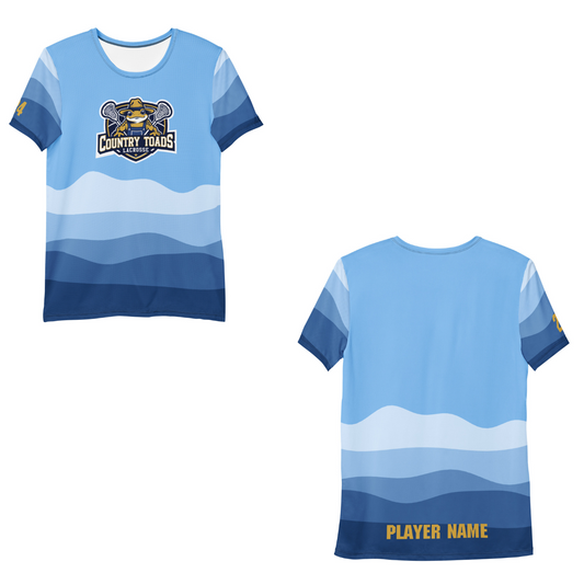 Personalizable - Adult Country Toads Lacrosse Premium Performance T-Shirt