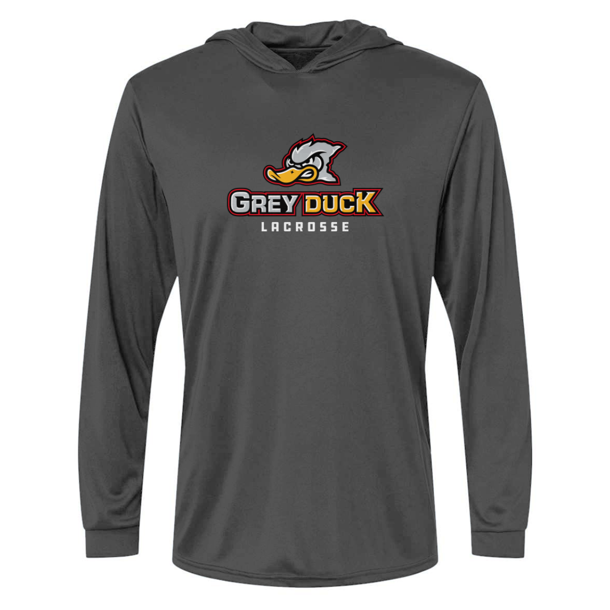 Adult Grey Duck Lacrosse Paragon Bahama Sun Hoodie